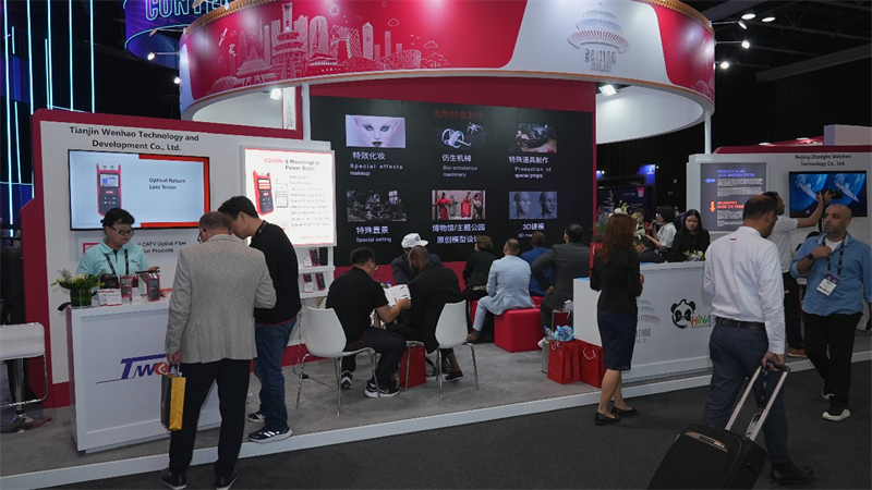 北京―迪拜连线　跨越空间交流 CABSAT2023北京新视听展台视频直播交流活动成功举办